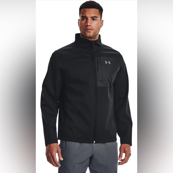 NWT Men's Under Armour ColdGear Black Infrared Shield 2.0 Soft Shell Size XXL - Picture 3 of 14